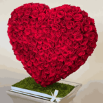 250 Red Roses HEART