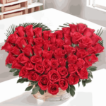 Red Heart Of 50 Roses