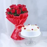 Pineapple Cake with Flowers Eggless Standard