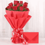 Roses with Greeting-