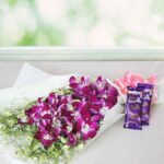 Orchids With Cadbury Silk Combo