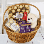 Teddy & Chocolates in a Basket