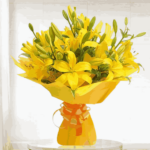 Bouquet of Yellow Lilies