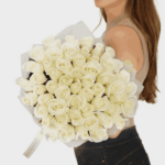 Pure Peaceful White Roses