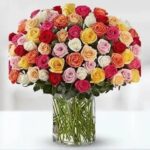 Mixed Roses in a Vase