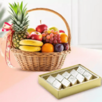 Sweets With Fruti Basket